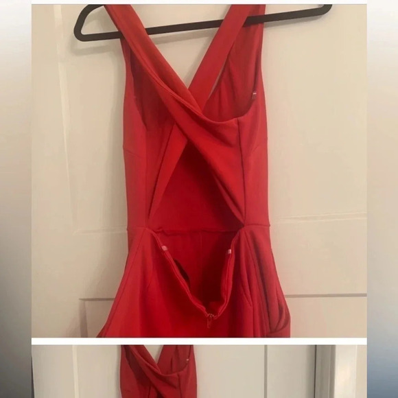 She and Sky Jumpsuit. Coral color size Large. - Picture 3 of 9